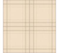 Holden Decor Linen Check Fabric Motif Smooth Traditional Wallpaper in Beige Holden Decor Beige