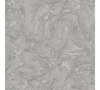 Holden Decor Liquid Marble Swirl Effect Glitter Metallic Shimmer Textured Wallpaper in Grey Holden Decor Grey