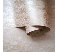 Holden Decor Loft Texture Industrial Concrete Stone Distressed Metallic Wallpaper in Pink Holden Decor Pink