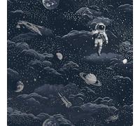 Holden Décor Lost In Space Wallpaper in Mid Blue Holden Décor Mid Blue