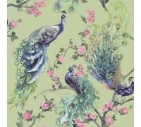 Holden Décor Menali Peacock Textured Wallpaper in Green Holden Décor Green