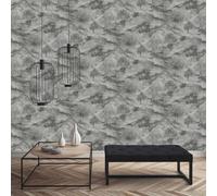 Holden Décor Minerals Ascadia Grey / Silver Wallpaper Holden 35730