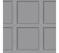 Modern Wood Panel Wallpaper - Grey