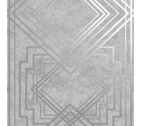 Holden Decor Obsidian Delano Grey Silver Wallpaper 75943