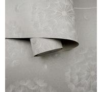 Holden Décor Opus Allora Grey Dandelion Embossed Wallpaper
