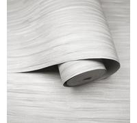 Holden Décor Opus Ferrara Grey Fabric Effect Textured Wallpaper