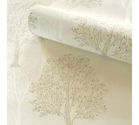 Holden Décor Opus Ornella Cream Tree Embossed Wallpaper