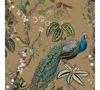 Holden Decor Peacock Woods Gold Wallpaper 13683