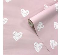 Holden Décor Pink Heart Smooth Wallpaper