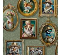 Holden Décor Regal Beasts Wallpaper Holden Décor Multicolor