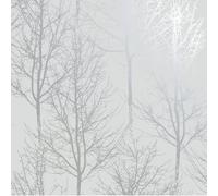 Holden Decor Rhea Trees Wallpaper Grey Silver 90760 Indulgence 10.05 m x 0.53 m