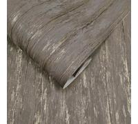 Holden Décor Sapele Charcoal Wood Panel Effect Pvc-Free Wallpaper