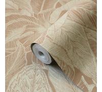 Holden Décor Sketch Palm Terracotta Smooth Wallpaper