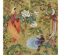 Holden décor Songbird Wallpaper Plum Ochre Or Pink Statement Feature Wall