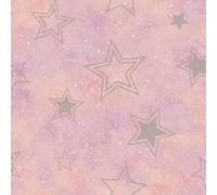 Holden Décor Stardust Wallpaper Pink / Silver Holden 14060