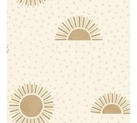Holden Decor Sunbeam Beige/Gold Wallpaper 10m x 53cm, Multi