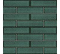 Holden Decor Tiling on a Roll Celadon Gloss Tile Emerald Green Wallpaper 89386 -