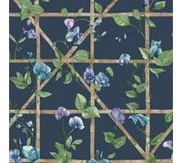 Holden Décor Trailing Floral Wallpaper in Navy Holden Décor Navy