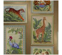 Holden Décor Tropical Frames Wallpaper Animals Birds Floral Gold Jungle Feature Wall