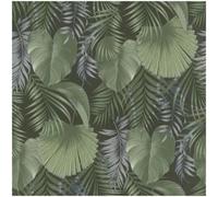 Holden Décor Tropical Palm Leaf Wallpaper Sage Green Silver Botanical Jungle Feature Wall