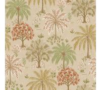 Holden Décor Tropical Trees Wallpaper Beige / Coral Holden 14290