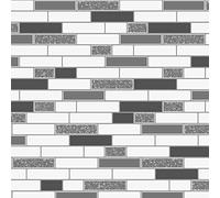 Holden Decor Wallpaper Tiling Oblong Granite Black 89191 Full Roll