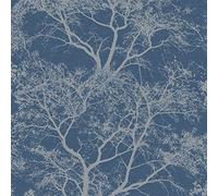Whispering Trees Wallpaper - Blue