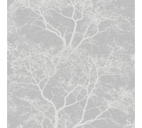 Holden Décor Whispering Trees Wallpaper in Light Grey Holden Décor Light Grey