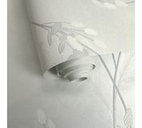 Holden Décor White Floral Embossed Wallpaper