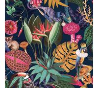 Holden Décor Wonderland Tropical Wallpaper in Navy Holden Décor Navy