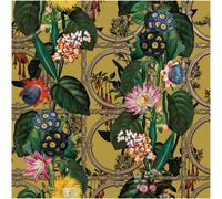 Holden Décor Yellow Floral Botanical Trellis Wallpaper Paste The Wall Washable Feature Wall