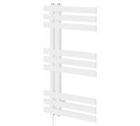 Holden Designer Electric Heated Towel Rail | White | Mild Steel | 800mm x 500mm