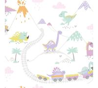 Holden Dino Town Dinosaur Pattern Childrens Wallpaper