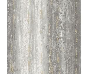 Holden Distressed Concrete and Stone Stripe Modern Minimalistic Industrial Style Wallpaper for Feature Walls Living Rooms Dining Rooms Charcoal (66240)