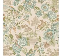 Holden Decor Scenic Bird Trail Teal / Orange Wallpaper, Blue