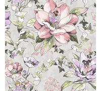 Holden Decor Floral Fairies Grey Wallpaper 10m x 53cm, Grey