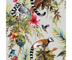 Holden Lemur Wallpaper 10m Silver Rose Gold Teal Blue Available Feature Wall