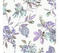 Holden Melgrano Floral Wallpaper Heather 90523