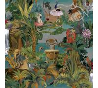 Holden Odyssey Animal Beach Party Wallpaper - Quirky Multi-Coloured Wildlife Design - Fun Feature Wall for Kids Bedroom & Playroom (14350)