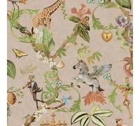 Holden Decor Safari Symphony Pink Wallpaper, Pink
