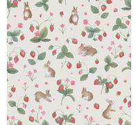 Holden Storybook Bunnies & Berries Cute Soft Nature Inspired Wallpaper Perfect for Nurseries Playrooms Newborns' Walldecoration Cream/Multi 14140