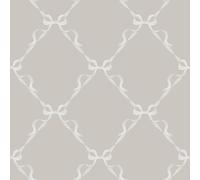 Holden Storybook Tied with a Bow Cute Minimalistic Kids Wallpaper Perfect for Children's Bedrooms, Nurseries, Playrooms Baby Girls' Wallcovering Warm Grey (14031)