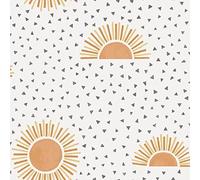 Holden Decor Sunbeam White/Orange Wallpaper 10m x 53cm, Multi