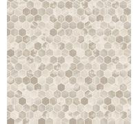 Holden Décor Hexara Tile Blown Vinyl Wallpaper Cream Holden 89400