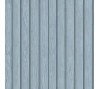 Holden Wood Slat Wallpaper Wooden Slats 3D Effect Blue 13302