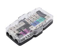 Holder & 100Amp Fuses, Car Audio Stereo ANL Blade Holder Distribution Blocks 0/4GA 4 Way Box Block 30A 60A