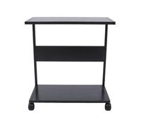Holder 2-Tier PC Case Stand, PC Tower Stand with Lockable Wheels, Steel Frame CPU Holder for Home Office Fits Most PC Accessories
