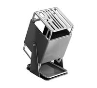 Holder - 9 Compartments Storage Box with Drain Tray, 30 Degree Rotary Cutter Holder Rack - for Kitchen Counter Restaurant Food Preparation Daily Kitchen All