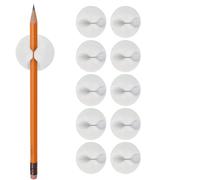 Holder Clip - 10 Pack Flexible Silicone Wire Organizer, Small Space-Saving Desktop Cord Keeper, Accessory Case Guide - for Nightstand Wall Under Desk Tidy Charging Control