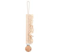 Holder Clip Secure Nipple Chain for Teether Toy and Soother Wooden Beaded Design Cotton Teether Adjustable Baby Holder